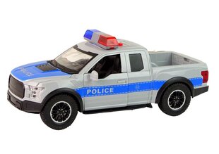 Žaislinis policijos visureigis Lean Toys, mėlynas/pilkas, 24x13,5x10 cm kaina ir informacija | Žaislai berniukams | pigu.lt