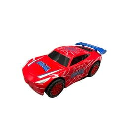 Automobilis su gardo efektais Spiderman, raudonas kaina ir informacija | Žaislai berniukams | pigu.lt