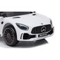 Vienvietis vaikiškas elektromobilis Mercedes Benz AMG GTR, baltas kaina ir informacija | Elektromobiliai vaikams | pigu.lt