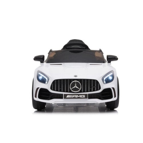 Vienvietis vaikiškas elektromobilis Mercedes Benz AMG GTR, baltas kaina ir informacija | Elektromobiliai vaikams | pigu.lt