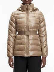 CALVIN KLEIN Ess Belted Padded  Lw Jacket Caribou 560077061 цена и информация | Женские куртки | pigu.lt