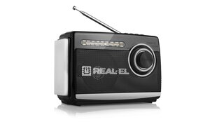 REAL-EL X-510, радио, FM/AM/SW, USB, SD-карта, фонарик, питание от аккумулятора цена и информация | Радиоприемники и будильники | pigu.lt