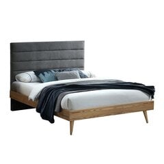 Кровать РОМАН с матрасом HARMONY TOP 160x200см, серый цена и информация | Кровати | pigu.lt