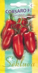 Семена томатов Сливовые томаты КОРСАРО F1 цена и информация | Семена овощей, ягод | pigu.lt