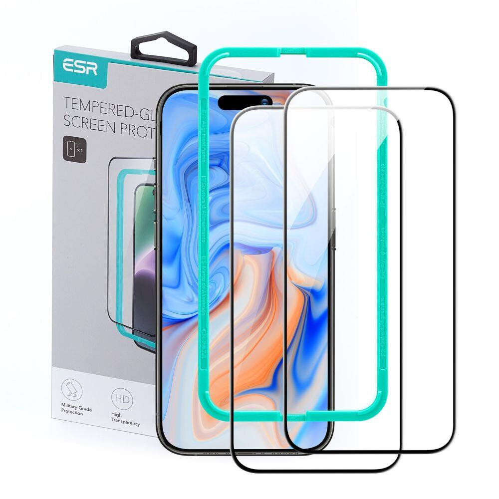 ESR 2-Pack Tempered Glass Protector kaina ir informacija | Apsauginės plėvelės telefonams | pigu.lt