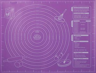 Silikoninis kepimo kilimėlis, violetinis kaina ir informacija | Kepimo indai, popierius, formos | pigu.lt