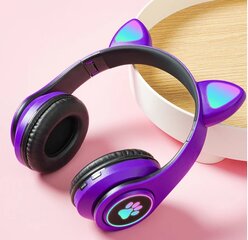 Wireless Headphones With Cat Ears kaina ir informacija | Ausinės | pigu.lt