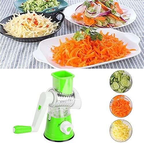 Daugiafunkcinė daržovių pjaustyklė, žalia kaina ir informacija | Virtuvės įrankiai | pigu.lt