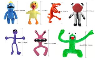 Minkštų pliušinių žaislų Rainbow Friends komplektas, 7 draugai kaina ir informacija | Minkšti (pliušiniai) žaislai | pigu.lt