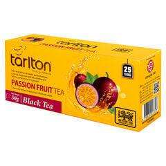 Чай в пакетиках чёрный цейлонский Passion fruit, Тarlton, 25 шт., 50 г цена и информация | Чай | pigu.lt