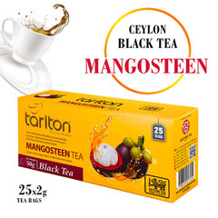 Чай в пакетиках чёрный цейлонский Mangosteen, Тarlton, 25 шт., 50 г цена и информация | Чай | pigu.lt