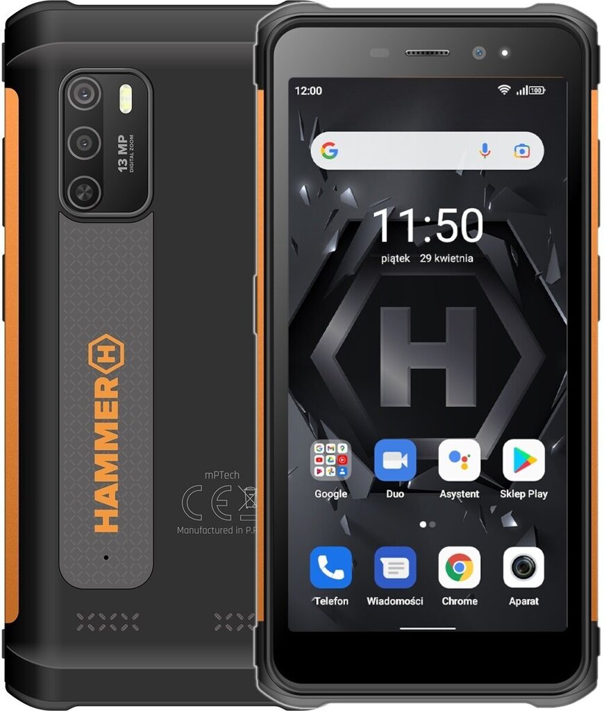 Телефон myPhone Hammer Iron 4 4/32GB Orange + Hammer Watch Plus цена |  pigu.lt