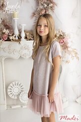 Детское платье Madzi 231412 01, светло-розовый, 231412*01-158 цена и информация | Платья для девочек | pigu.lt