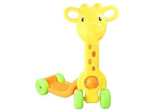 Keturratis paspirtukas Žirafa, geltonas kaina ir informacija | Paspirtukai | pigu.lt
