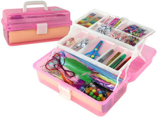 Kūrybinis rinkinys lagamine, rožinis kaina ir informacija | Lavinamieji žaislai | pigu.lt