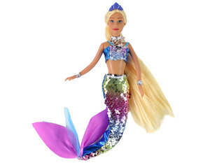 Кукла-русалка, голубая цена и информация | Игрушки для девочек | pigu.lt