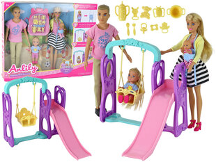 Lėlių rinkinys su vaikų žaidimų aikštele Anlily kaina ir informacija | Žaislai mergaitėms | pigu.lt