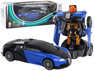 Automobilis - transformeris su šviesomis Lean Toys kaina ir informacija | Žaislai berniukams | pigu.lt