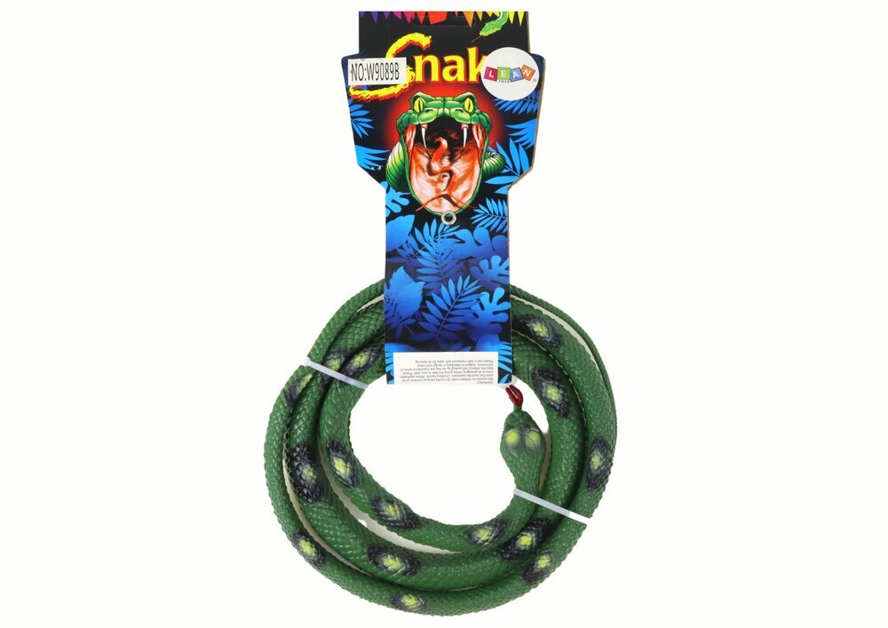 Žaislinė guminė gyvatė Lean Toys, žalia kaina ir informacija | Žaislai berniukams | pigu.lt