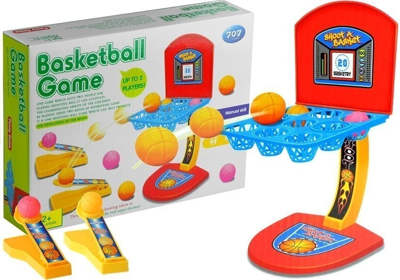 Krepšinis su kamuoliukų paleidimo aparatu, įvairių spalvų kaina ir informacija | Žaislai berniukams | pigu.lt