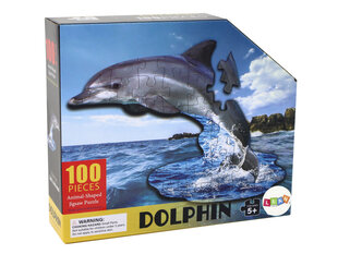 Dėlionė Lean Toys Delfinas, 100 d. kaina ir informacija | Dėlionės (puzzle) | pigu.lt