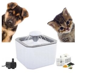 Vandens fontanas katėms Gotip, 2,5 l kaina ir informacija | Dubenėliai, dėžės maistui | pigu.lt