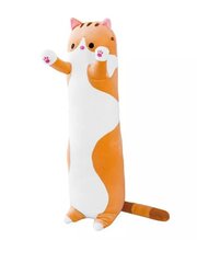 Плюшевая игрушка (подушка) кот коричневый, 70 см цена и информация | Мягкие игрушки | pigu.lt