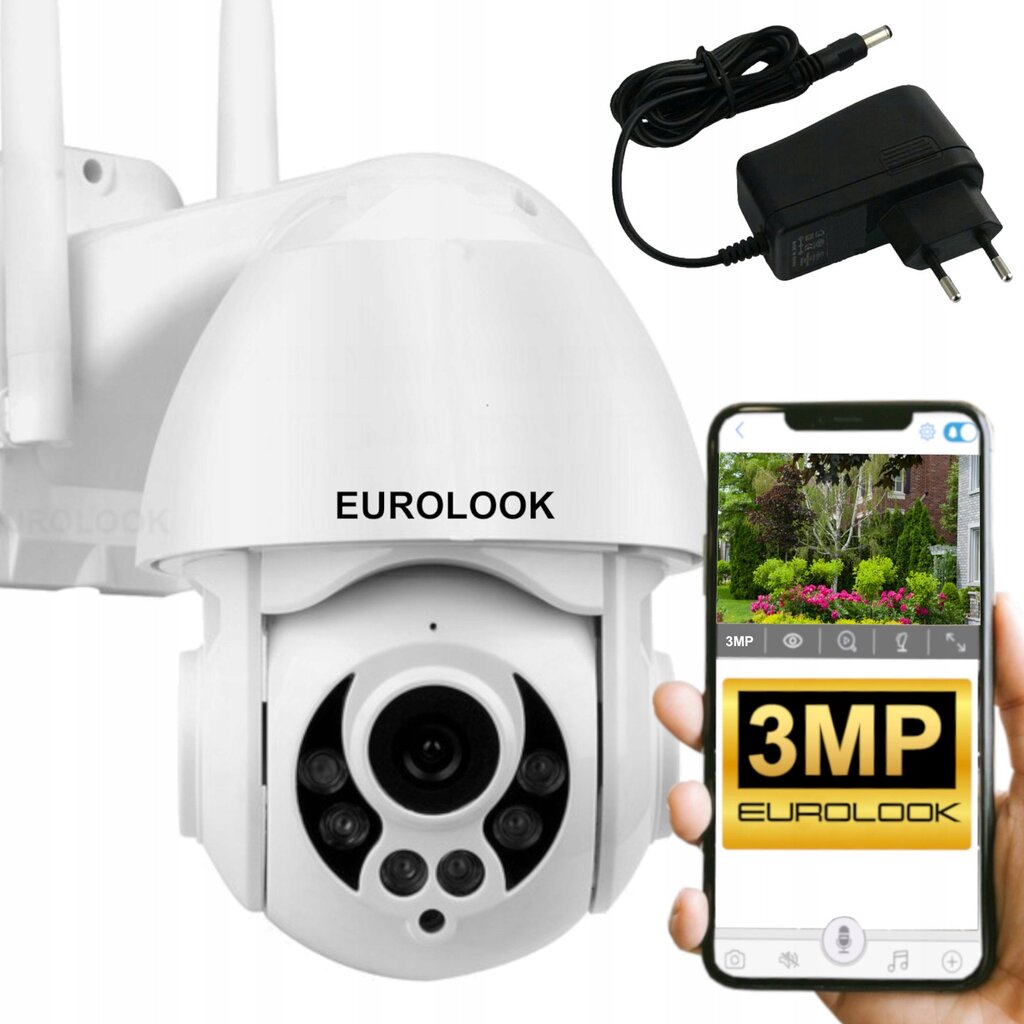 IP kamera Eurolook DSB-3MP06E + 12V/1A kaina ir informacija | Stebėjimo kameros | pigu.lt