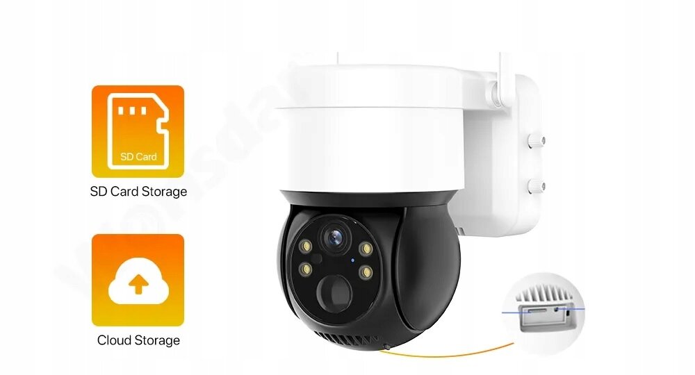 IP kamera Cooau Solarna WiFi 3MP kaina ir informacija | Stebėjimo kameros | pigu.lt