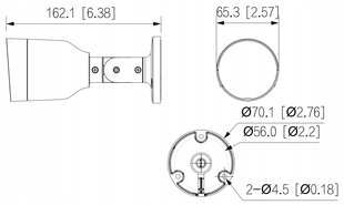 IP kamera Dahua IPC-HFW1530S-0280B-S6 kaina ir informacija | Stebėjimo kameros | pigu.lt