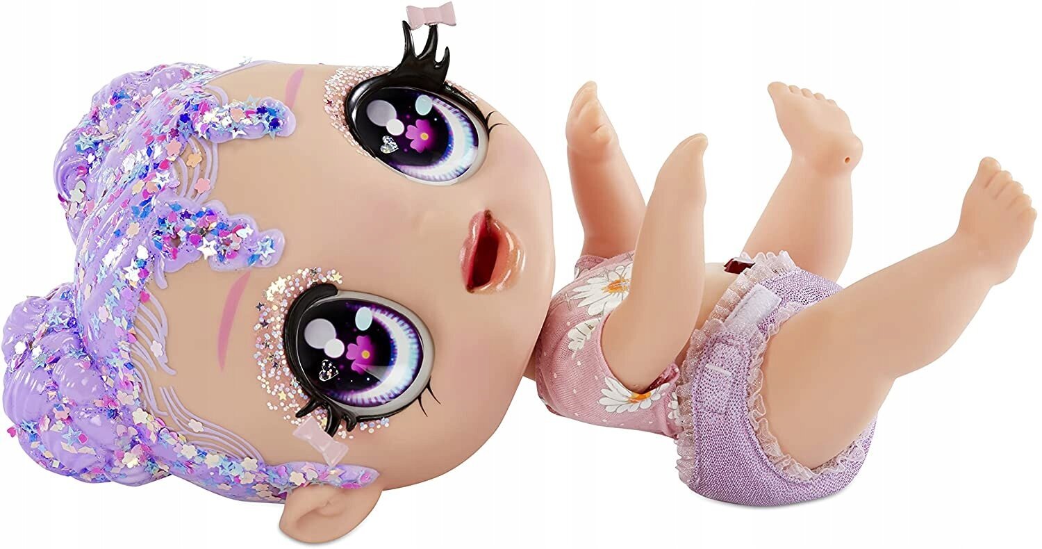 Blizganti lėlė Glitter Babyz Lila Wildbloom kaina ir informacija | Žaislai mergaitėms | pigu.lt