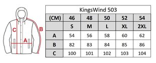 Striukė vyrams Kings Wind 503, juoda kaina ir informacija | Vyriškos striukės | pigu.lt