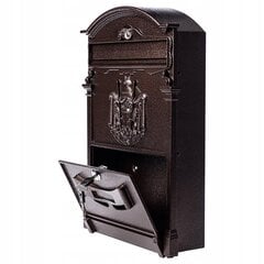 Pašto dėžutė PSG, 41,2x25,3 cm, ruda kaina ir informacija | Pašto dėžutės, namo numeriai | pigu.lt