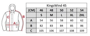 Куртка мужская Kings Wind 45, черная цена и информация | Мужские куртки | pigu.lt