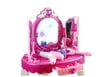 Vaikiškas tualetinis staliukas su priedais Lean Toys, 1452, rožinis, 10 d. kaina ir informacija | Žaislai mergaitėms | pigu.lt