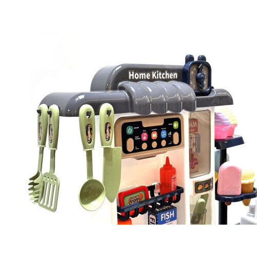 Vaikiška virtuvėlė su efektais ir aksesuarais цена и информация | Žaislai mergaitėms | pigu.lt