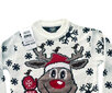 Kalėdinis megztinis vaikams, baltas kaina ir informacija | Megztiniai, bluzonai, švarkai mergaitėms | pigu.lt