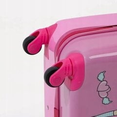 Vaikiškas lagaminas, 45x30x22cm, rožinis цена и информация | Чемоданы, дорожные сумки  | pigu.lt