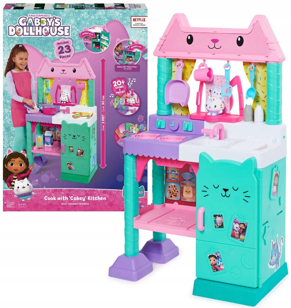 Žaislinė virtuvėlė Gabby Dollhouse Spin Master 6065441 kaina ir informacija | Žaislai mergaitėms | pigu.lt