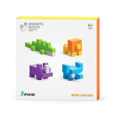 Magnetiniai blokeliai Pixio serija Mini Safari kaina ir informacija | Konstruktoriai ir kaladėlės | pigu.lt