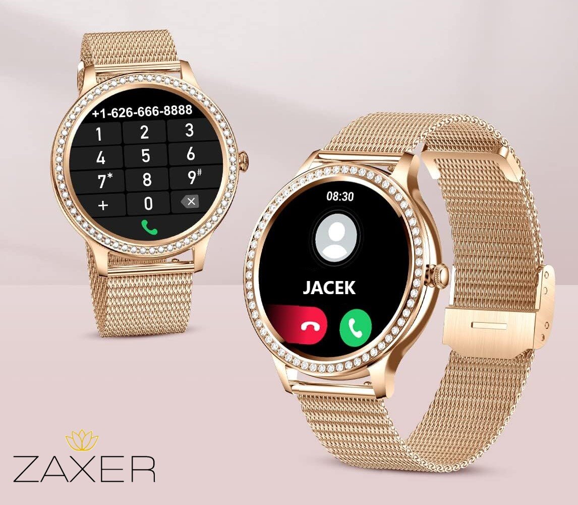 ZAXER Smartwatch ZI58 auksinis kaina ir informacija | Išmanieji laikrodžiai (smartwatch) | pigu.lt