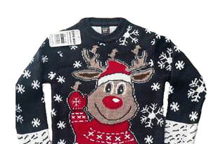 Рождественский детский свитер, синий цена и информация | Свитеры, жилетки, пиджаки для мальчиков | pigu.lt