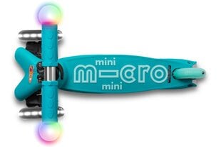 Triratis paspirtukas Micro Mini Deluxe Magic, mėlynas kaina ir informacija | Paspirtukai | pigu.lt