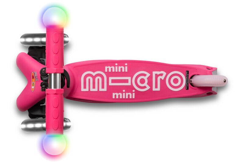 Triratis paspirtukas Micro Mini Deluxe Magic, rožinis kaina ir informacija | Paspirtukai | pigu.lt