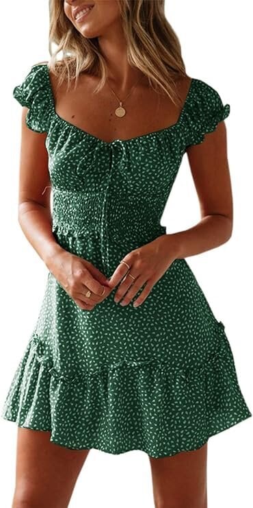 Suknelė moterims Ybenlover, žalia kaina ir informacija | Suknelės | pigu.lt