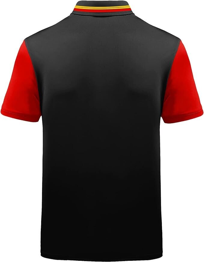 Polo marškinėliai vyrams Geeksport, juodi/raudoni kaina ir informacija | Vyriški marškiniai | pigu.lt