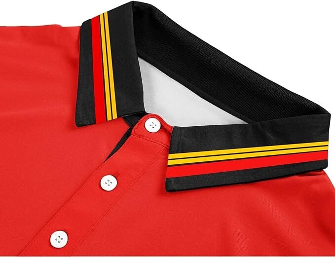 Polo marškinėliai vyrams Geeksport, juodi/raudoni kaina ir informacija | Vyriški marškiniai | pigu.lt