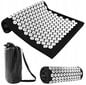 Akupunktūrinis masažinis kilimėlis su krepšiu Electronics LV, 40 х 65 cm, juodas kaina ir informacija | Masažo reikmenys | pigu.lt