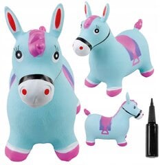 Guminis arklys šokinėjimui, 58 cm, mėlynas kaina ir informacija | Žaislai kūdikiams | pigu.lt