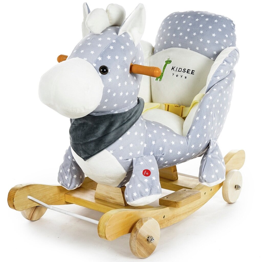 Interaktyvus supamas arkliukas Kidsee, pilkas цена и информация | Žaislai kūdikiams | pigu.lt